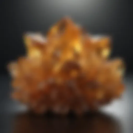 Golden Citrine Crystal Cluster