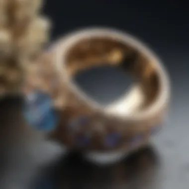 Anniversary band with intricate design