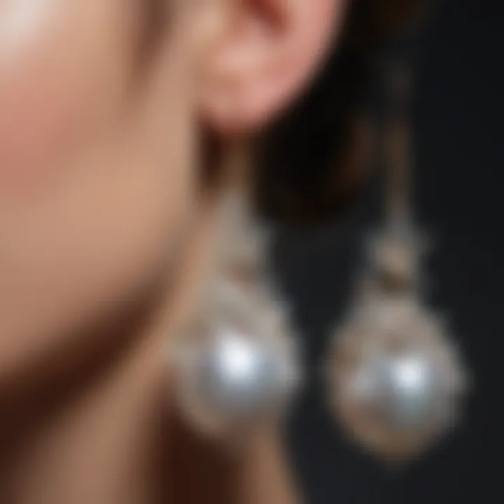 Intricate Keshi Pearl Earrings