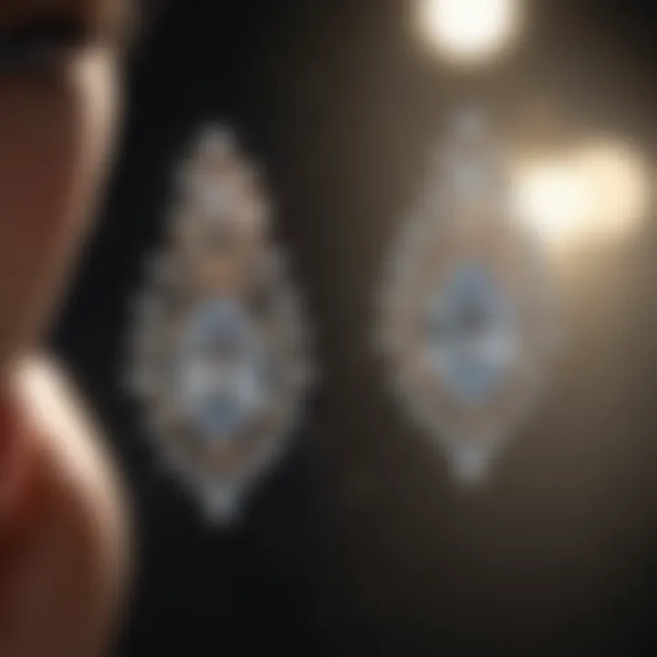 Dazzling Diamond Earrings Dancing in Starlight