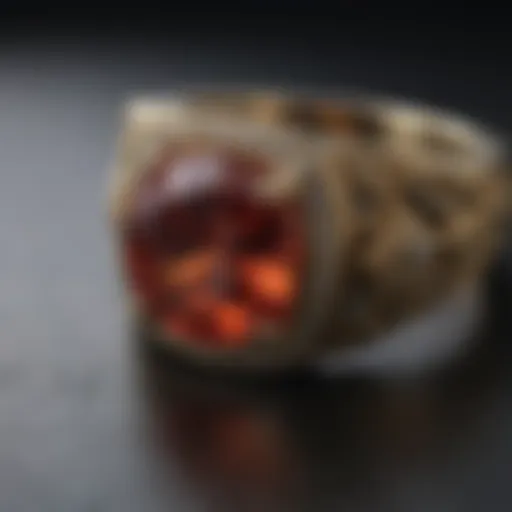 Local jeweler crafting a unique ring