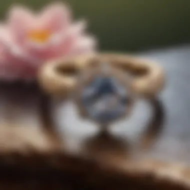 Low budget wedding ring crafted from eco-friendly materials