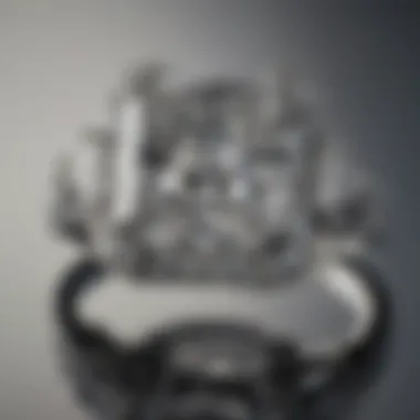 Luxurious 4 carat princess cut engagement ring on a delicate hand