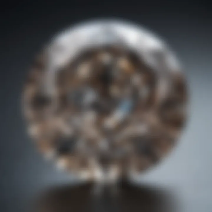 Radiant 2.5 carat diamond in a display of mesmerizing clarity
