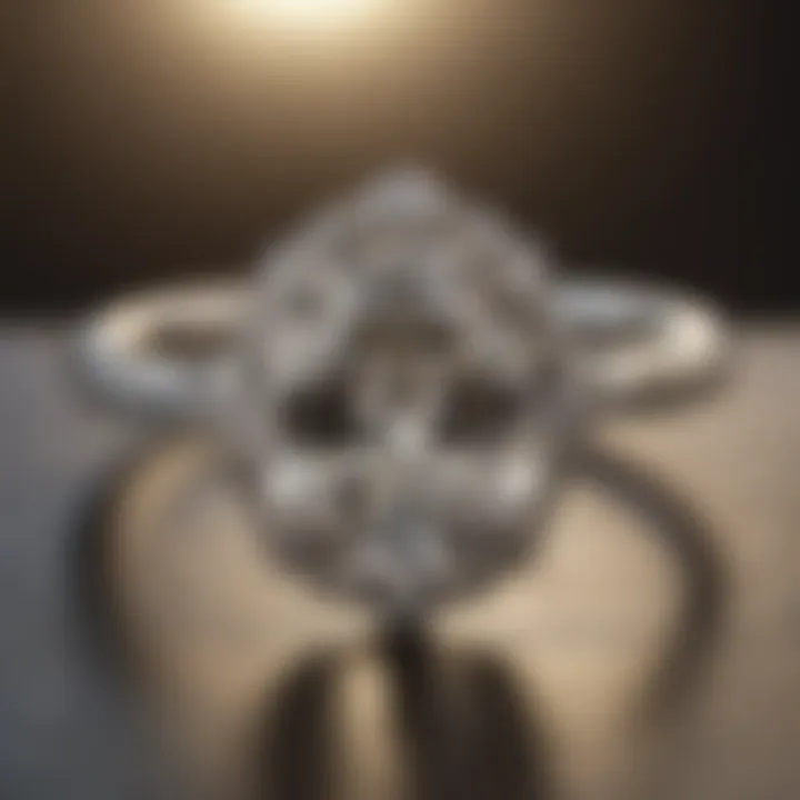 Minimalist Diamond Ring Displayed in Natural Lighting