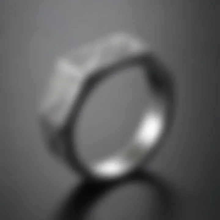 Minimalist Geometric Silver Ring