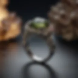 Unique Moldavite Ring with Cosmic Energies
