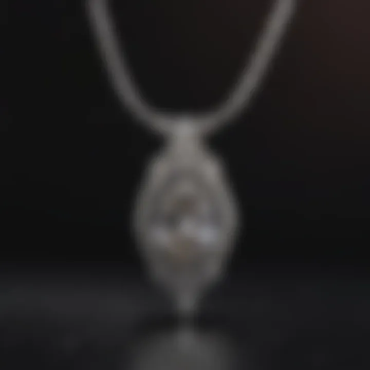 Luxurious diamond necklace displayed against a velvet background