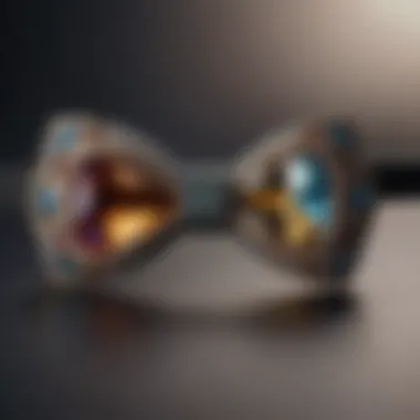Captivating Depth of Oval Bow Tie Effect in Gemstones