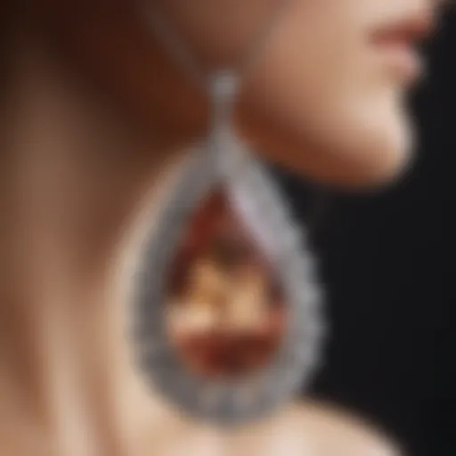Exquisite Pear Shaped Diamond Pendant