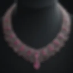 Exquisite Pink Sapphire Necklace