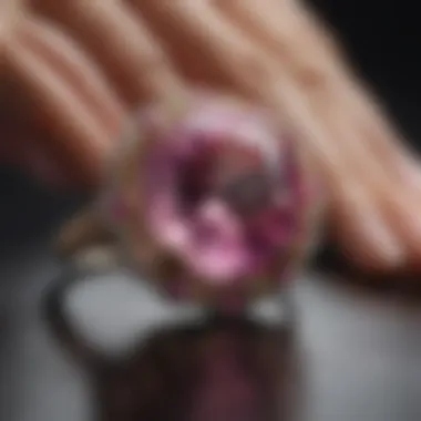 Pink Sapphire in Vintage Setting