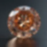 Exquisite ten carat diamond in radiant light