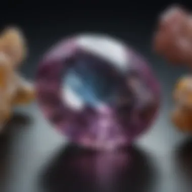 Close-up of high-quality natural Alexandrite gemstone