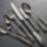 Silverware gleaming after foil cleaning method