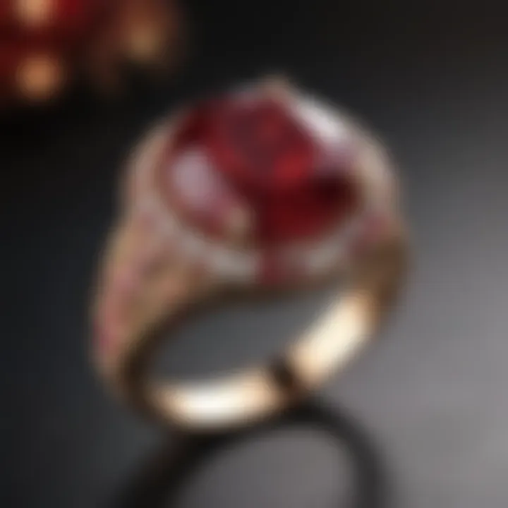 Intricate Ruby Ring Design
