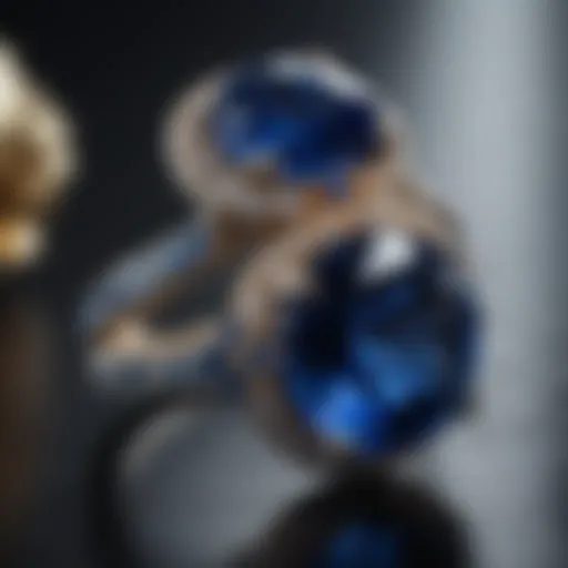 Exquisite Sapphire Push Present Gemstone