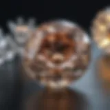 Simulated diamond vs. moissanite composition