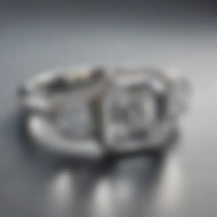 Sleek Asscher-Cut Diamond Ring
