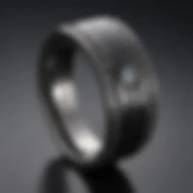 Sophisticated Carbon Fiber Inlay Ring