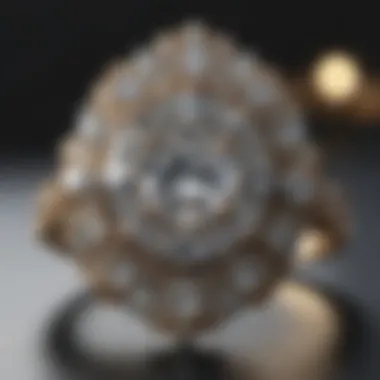 Exquisite Diamond Cluster Ring