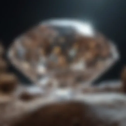 Sparkling Diamond in Earth's Depths
