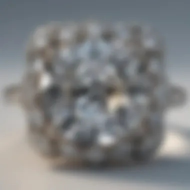 Sparkling Diamond Ring Set in Platinum Setting