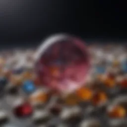 Sparkling Gemstone Pebbles