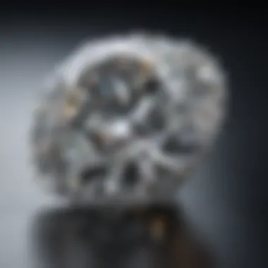 Moissanite Gemstone Sparkling Brilliance Close-Up