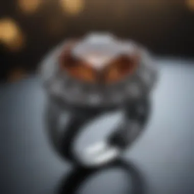 Sparkling Diamond Ring Display in LA