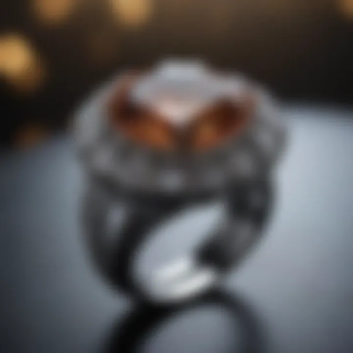 Sparkling Diamond Ring Display in LA