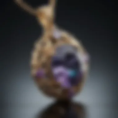 Stunning alexandrite pendant showcasing its color-changing magic