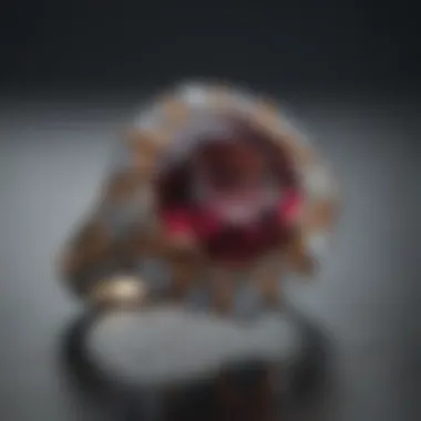 Stunning zero-interest engagement ring with unique gemstone