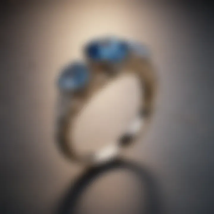 Close-up of a sustainable and eco-friendly used wedding ring
