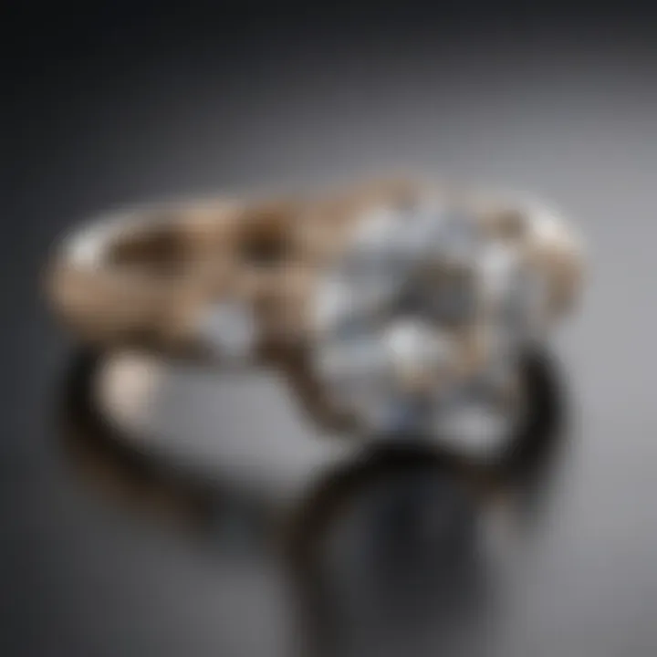 Sustainable Sparkle of Real Moissanite Ring
