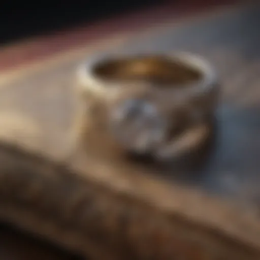 Symbolic Ring on Vintage Book
