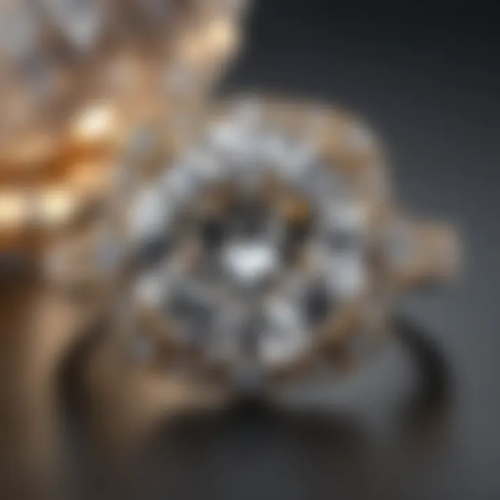 Ten-carat diamond ring under soft natural lighting