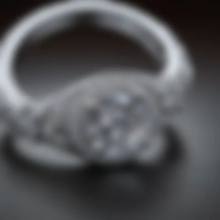 Close-up of Tiffany Classic Round Engagement Ring Setting Detail