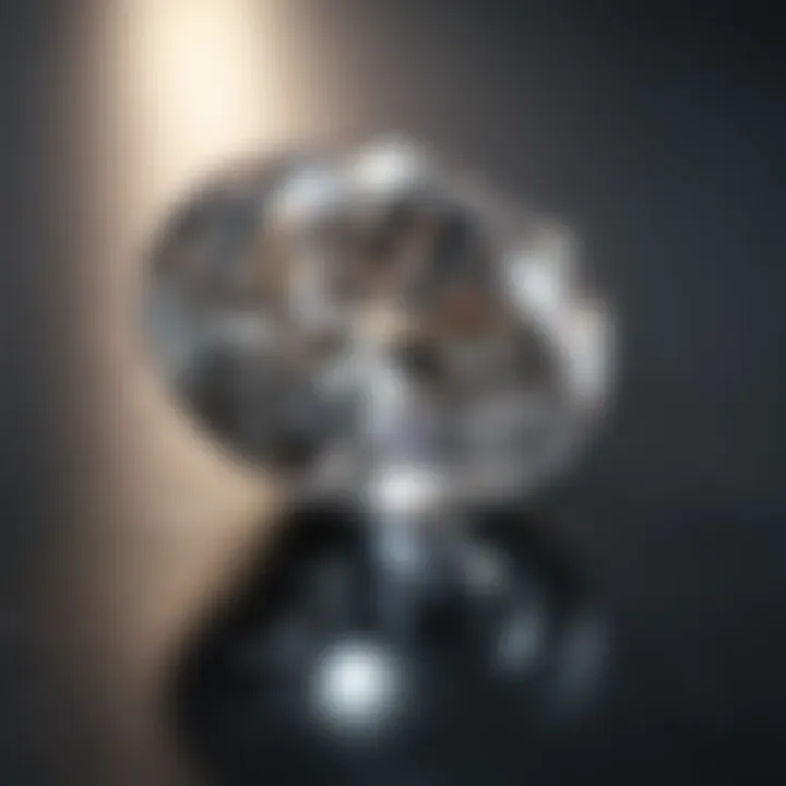 Tiffany Oval Diamond Sparkling in the Light