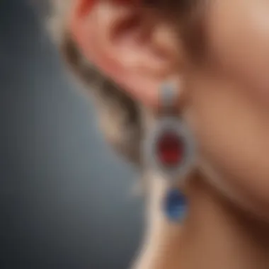 Trendsetting gem earrings in West Hartford