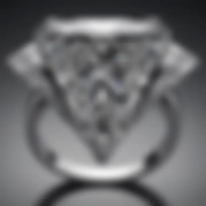 Trillion cut diamond ring symbolizing timeless elegance and luxury