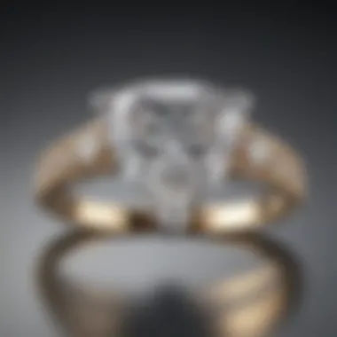 1 carat trillion cut diamond ring radiating sophistication and allure