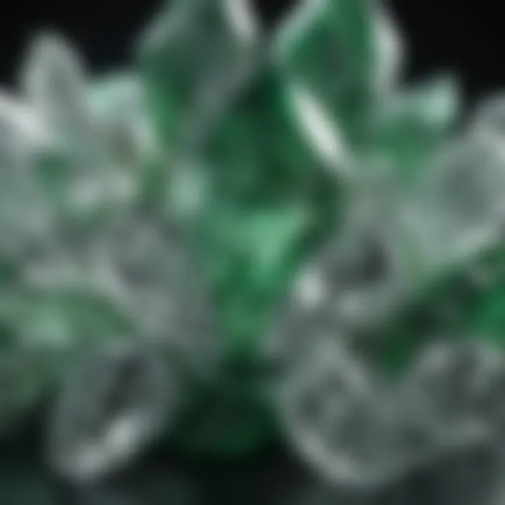 Mystical Fusion - Green and White Crystals