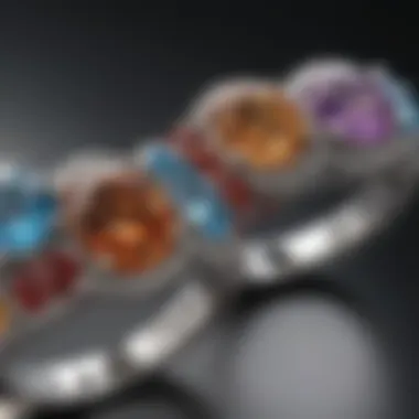 Diamond Ring with Gemstone Comparison