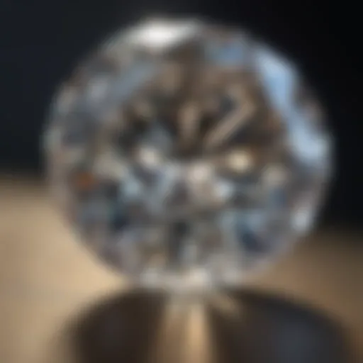 Exquisite diamond sparkle in sunlight