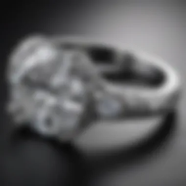 Dazzling white gold diamond engagement ring